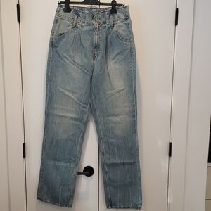 Hudson Jeans Raw Waist Blue Denim